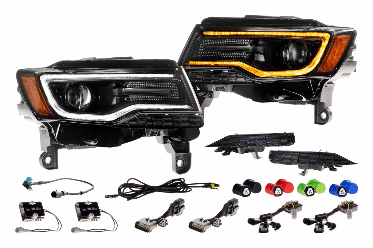 XB LED Headlights: Jeep Grand Cherokee (14-22 / Gen II / Set)