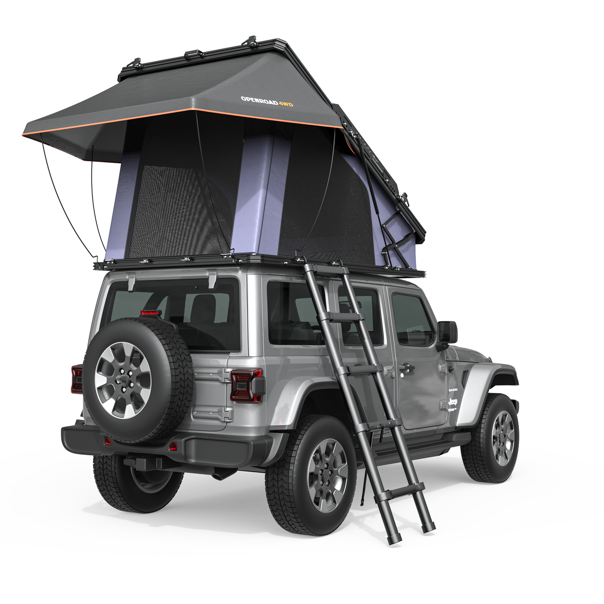 OPENROAD PeakRoof LT V2 Aluminum Hard Shell Roof Top Tent – 4 Season for truck SUV Jeep overland camping