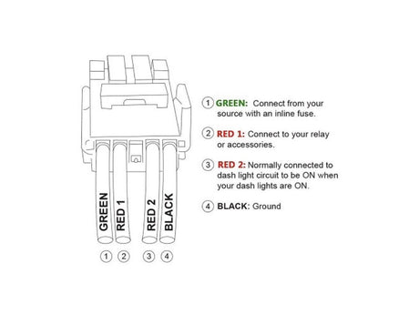 Wiring Diagram - Toyota OEM style backup lights switch - Cali Raised LED