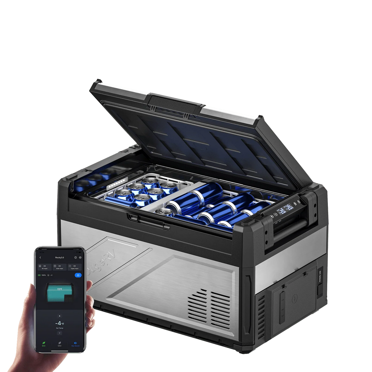 BougeRV Rocky V3.0 41QT Dual Zone 12V Car Fridge Freezer