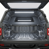 OPENROAD aluminum truck cap interior lighting and cargo access