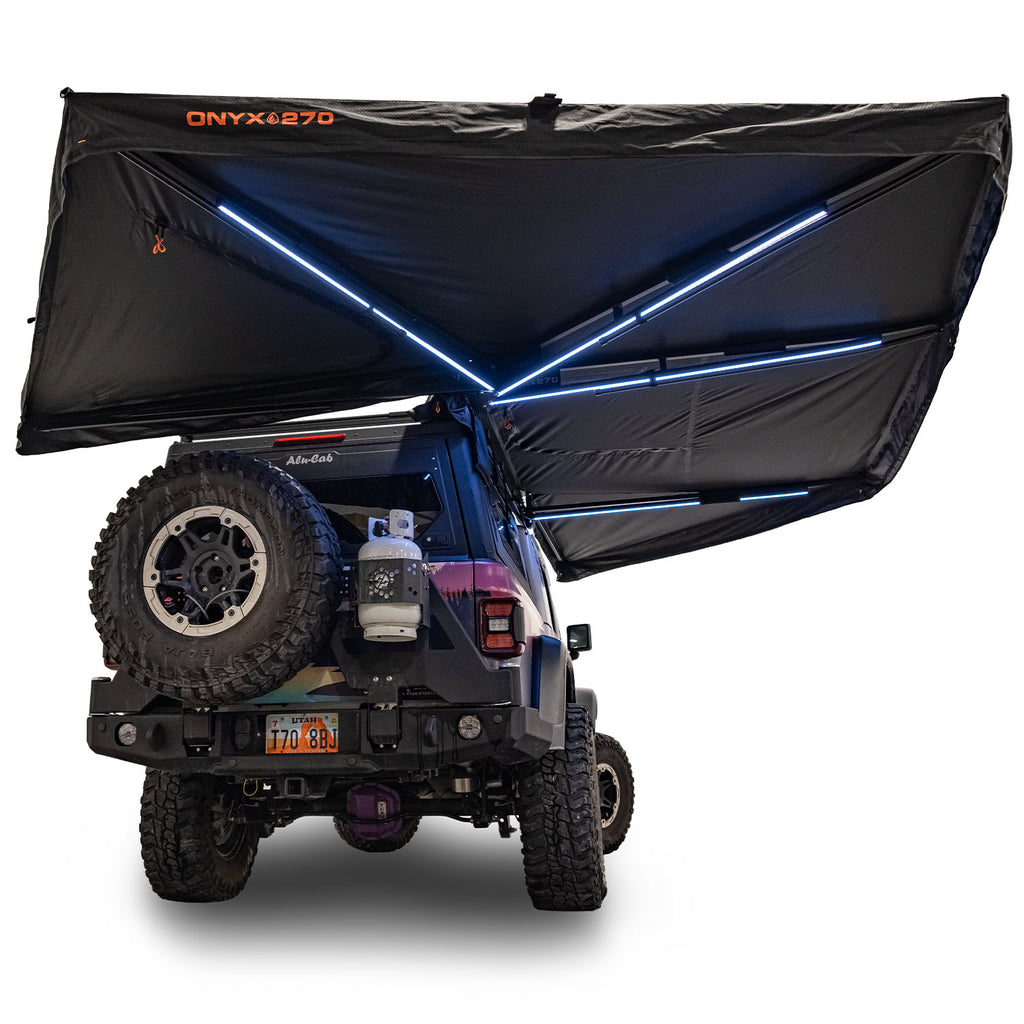 23ZERO Onyx 270 freestanding vehicle awning left driver side overland camping awning