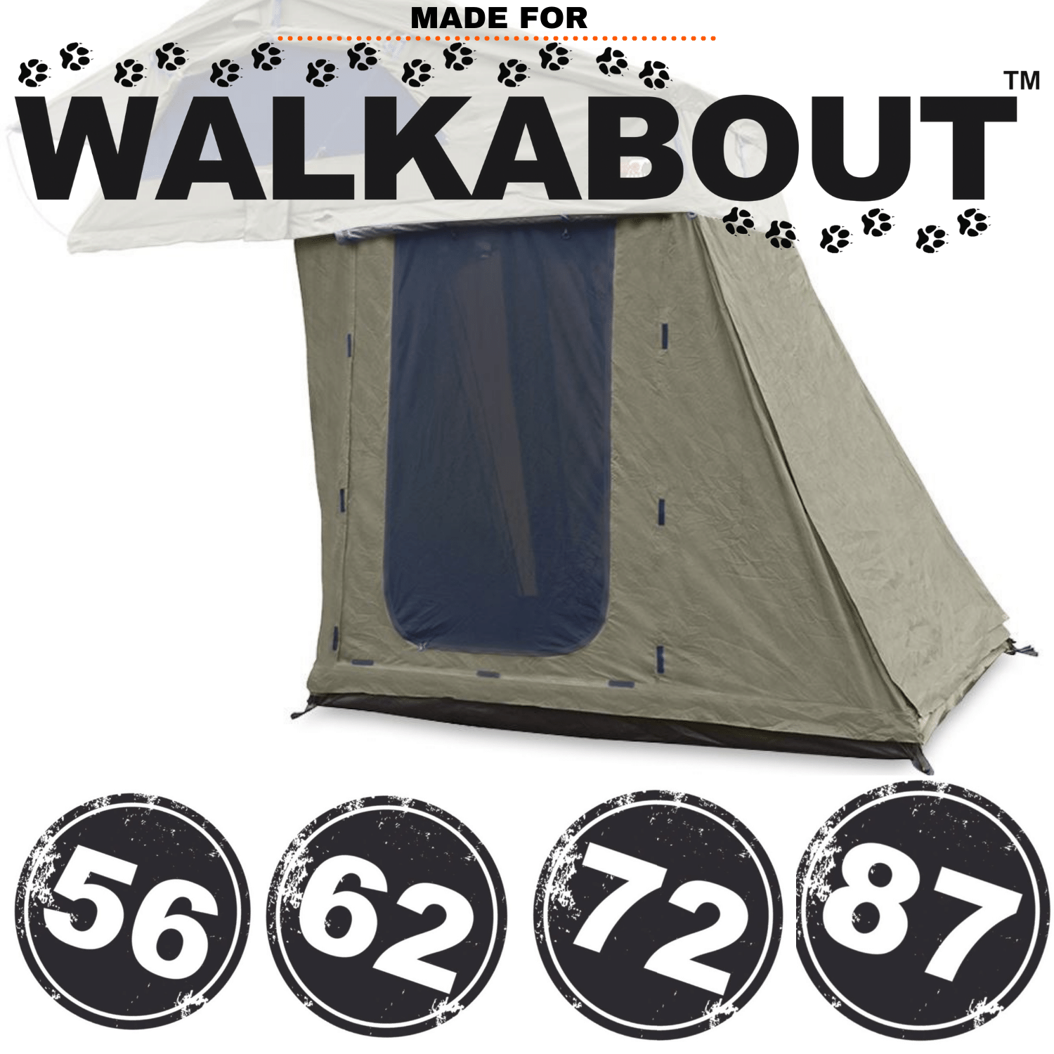 23zero tent Annex Walkabout 87 Tall Olive | 23ZERO Overland Gear
