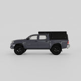 Side view of Inca4x4 aluminum truck camper for second-generation Tacoma