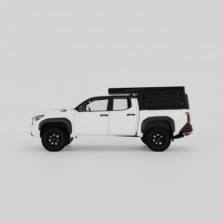 Profile view of Inca4x4 aluminum truck camper for fourth generation Tacoma
