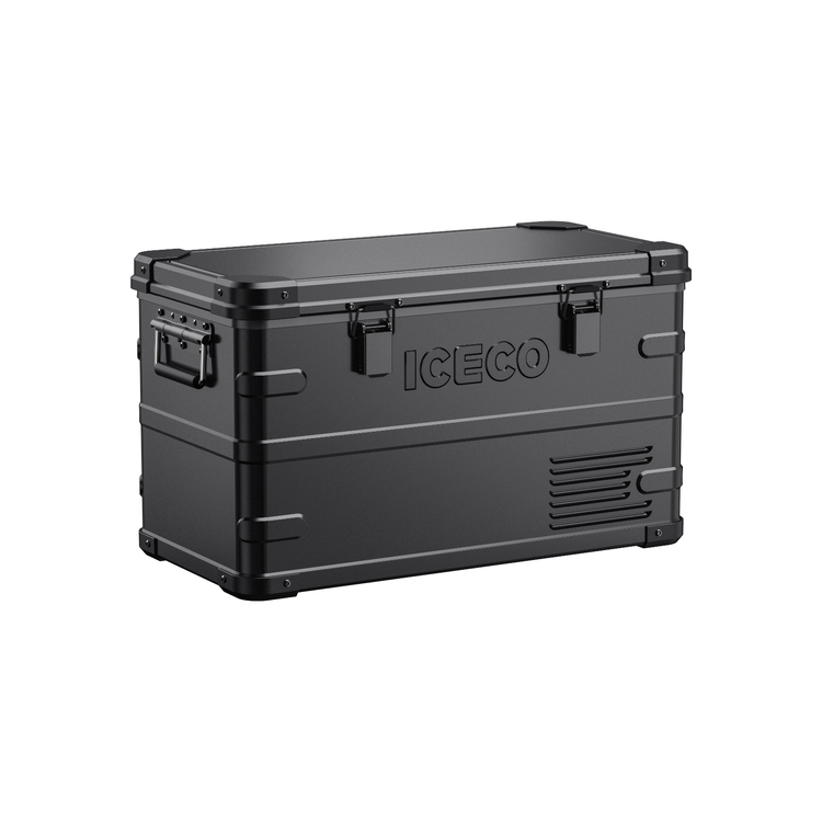 ICECO APL35 dual zone aluminum 12V portable fridge freezer black for overlanding camping RV and truck builds