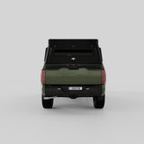 Rear view of Inca4x4 aluminum camper for 2022-2024 Toyota Tundra