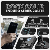 2021-2026 Ford Bronco LINK™ 20LITE Phone Mount With Top Dash Clip | 2" Arm | 6th Generation | (NOT FOR LEATHERETTE STITCHED DASH)