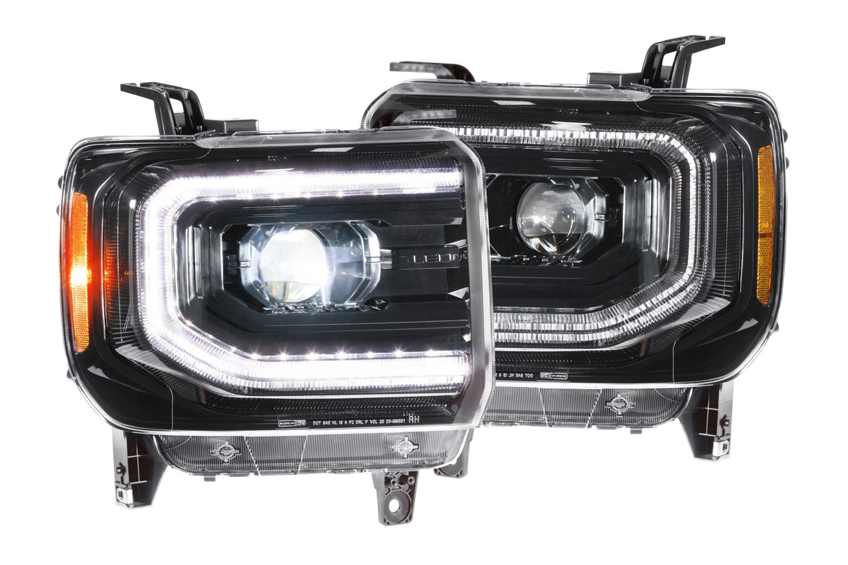 XB LED Headlights: GMC Sierra (14-18 / Set)