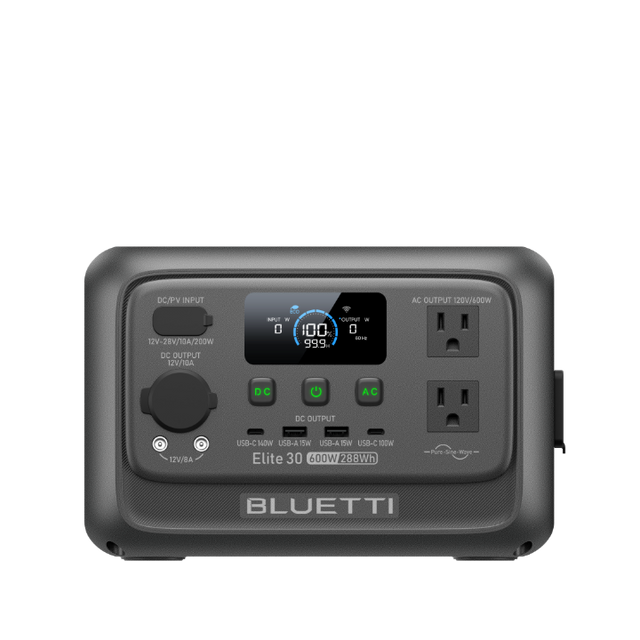 BLUETTI Elite 30 V2 portable power station for overlanding camping truck camper van RV off-grid power