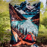 Reversible Packable Blanket + Poncho- Campout