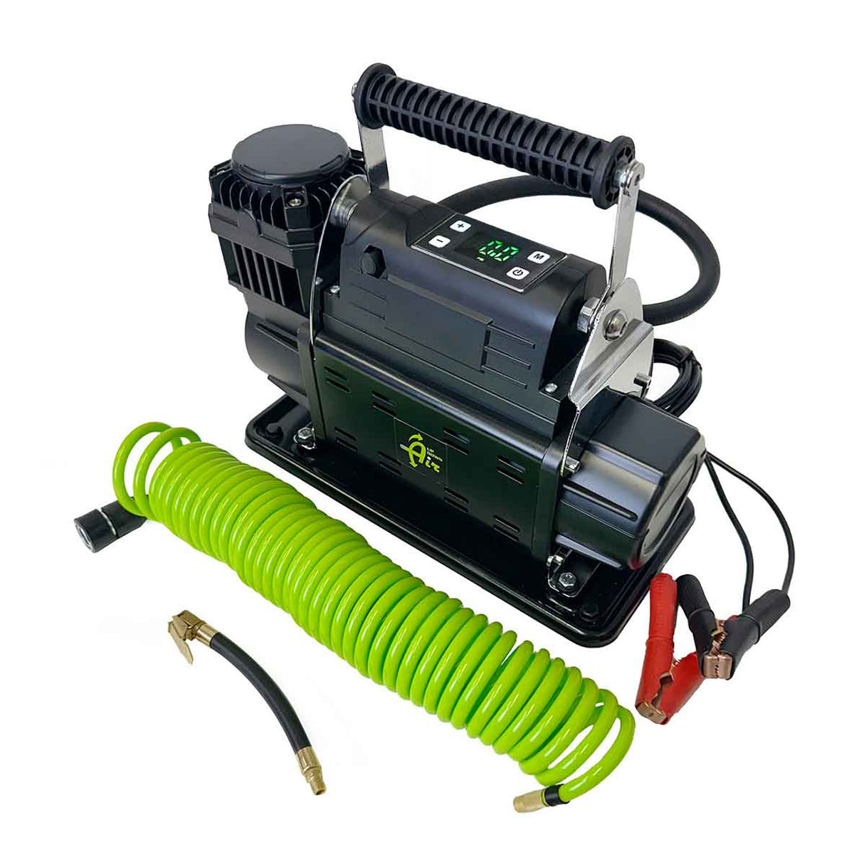 EGOI Portable Single/Dual Motor Air Compressor System With Control Panel, Storage Bag, Hose & Attachments