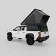Inca4x4 aluminum pop-up camper open on 2024 Toyota Tacoma 5-foot bed