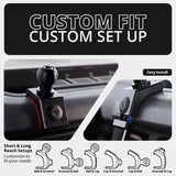 2021-2026 Ford Bronco LINK™ 20LITE Phone Mount With Top Dash Clip | 2" Arm | 6th Generation | (NOT FOR LEATHERETTE STITCHED DASH)