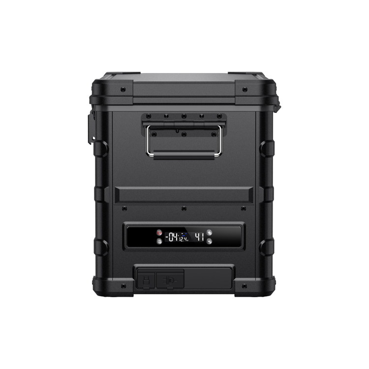 ICECO APL35 dual zone aluminum 12V portable fridge freezer black for overlanding camping RV and truck builds