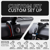 2021-2026 Ford Bronco LINK™ Magnetic Phone Mount With Top Dash Clip | 2" Arm | 6th Generation | (NOT FOR LEATHERETTE STITCHED DASH)
