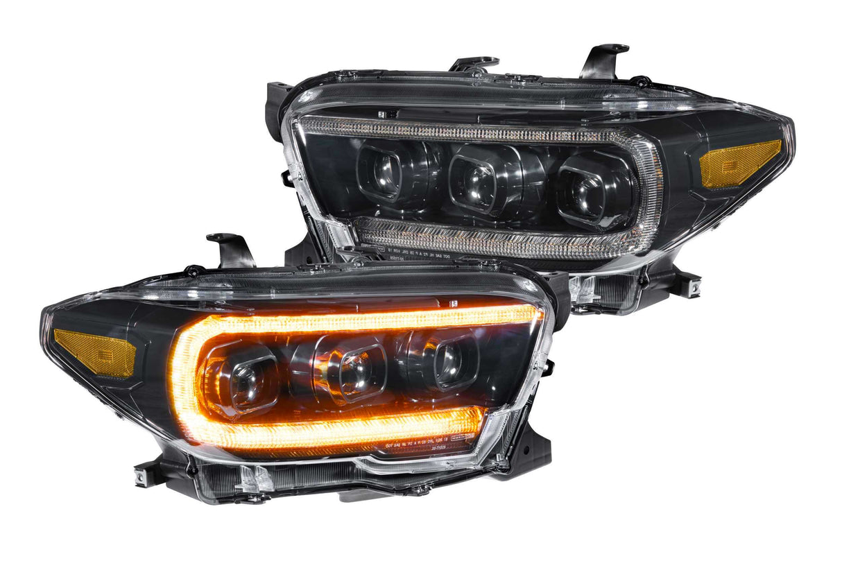 XB LED Headlights: Toyota Tacoma (16-23 / Amber DRL / Set)