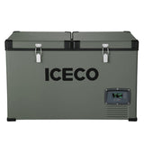 VL65 Dual Zone Metal Fridge Freezer with Cover | ICECO | 65LT