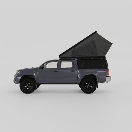 Side profile of Inca4x4 pop-up camper for 2005-2015 Toyota Tacoma
