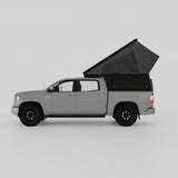 Low-profile aluminum pop-up camper for Toyota Tundra 5.5-foot bed