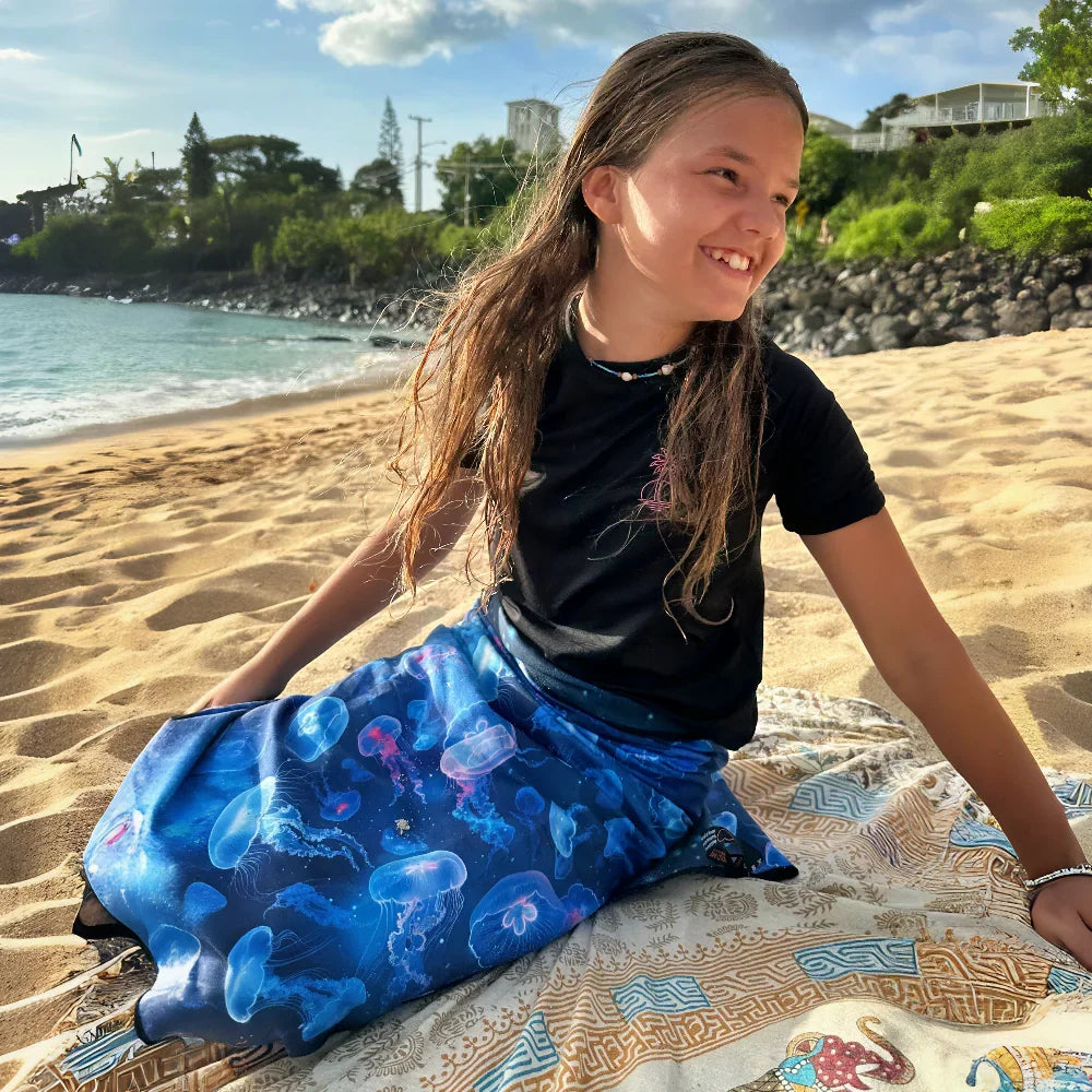 Adventure Towel Beach Size L with Pouch- Ocean