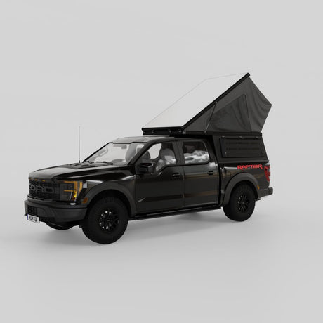 Ford F-150 5.5-foot bed camper for overlanding and off-grid camping