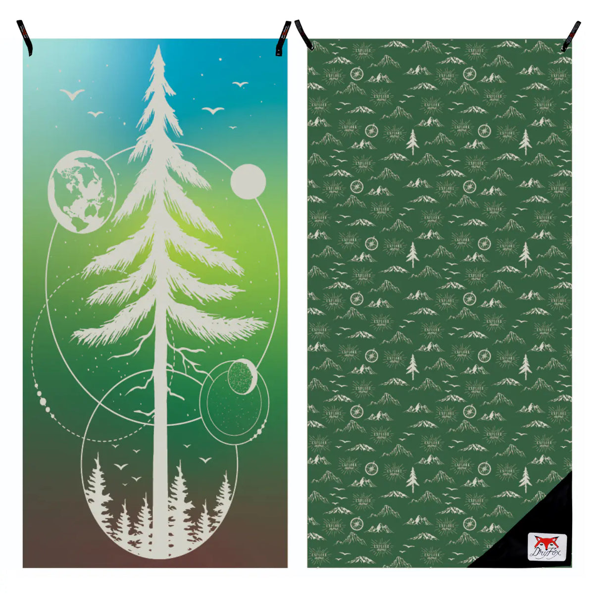 Adventure Towel Beach Size L with Pouch- Earth