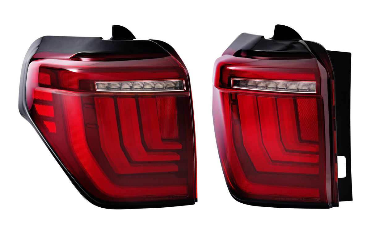 XB LED Tail Lights: Toyota 4Runner (10-24 / Red Lens / Set)