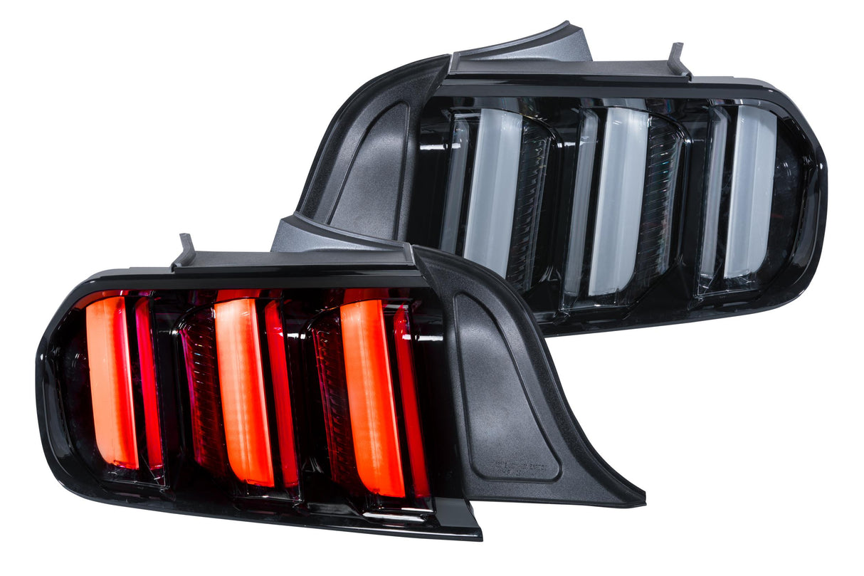 XB LED Tail Lights: Ford Mustang (15-23 / Clear Lens / Set)