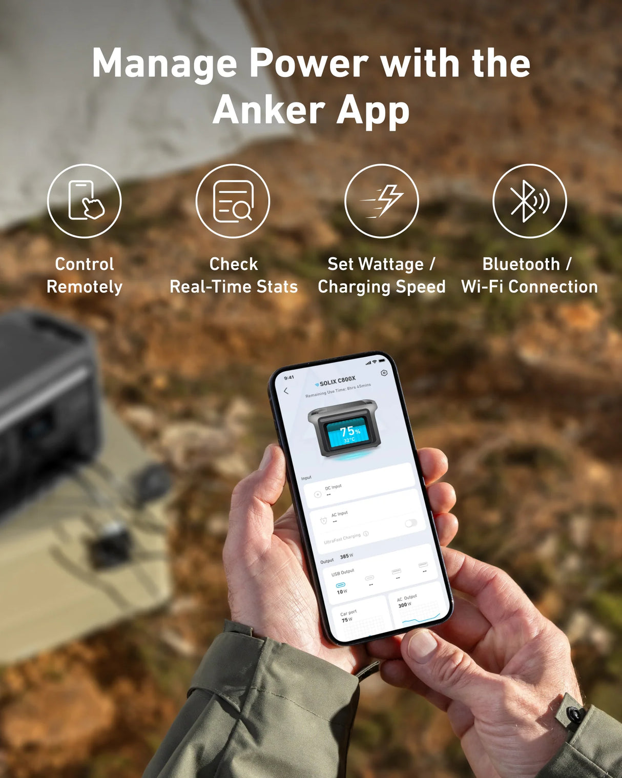 Anker SOLIX C800X Portable Power Station 768Wh | 1200W