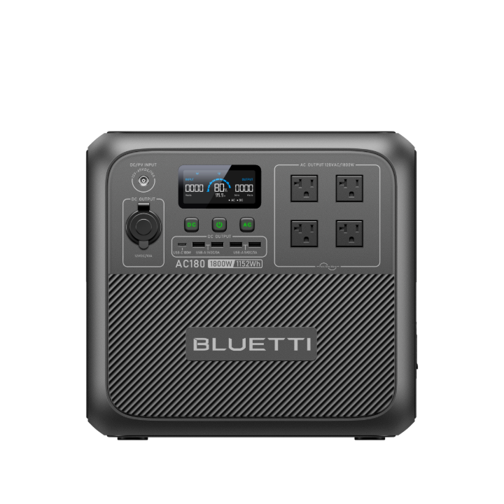 BLUETTI AC180 portable power station for overlanding camping truck camper van RV off-grid power
