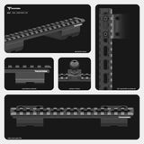 2004-2008 Ford F-150 Tackform Assault Track Picatinny Dash Bracket With 20LITE Phone Mount