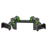 2022 Ford Super Duty (Compatible With 12” Screen ONLY) Tackform Assault Track Picatinny Dash Bracket With Dual 20LITE Phone Mounts