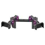 2022 Ford Super Duty (Compatible With 12” Screen ONLY) Tackform Assault Track Picatinny Dash Bracket With Dual 20LITE Phone Mounts