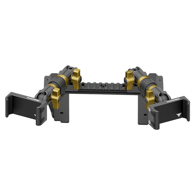 2022 Ford Super Duty (Compatible With 12” Screen ONLY) Tackform Assault Track Picatinny Dash Bracket With Dual 20LITE Phone Mounts