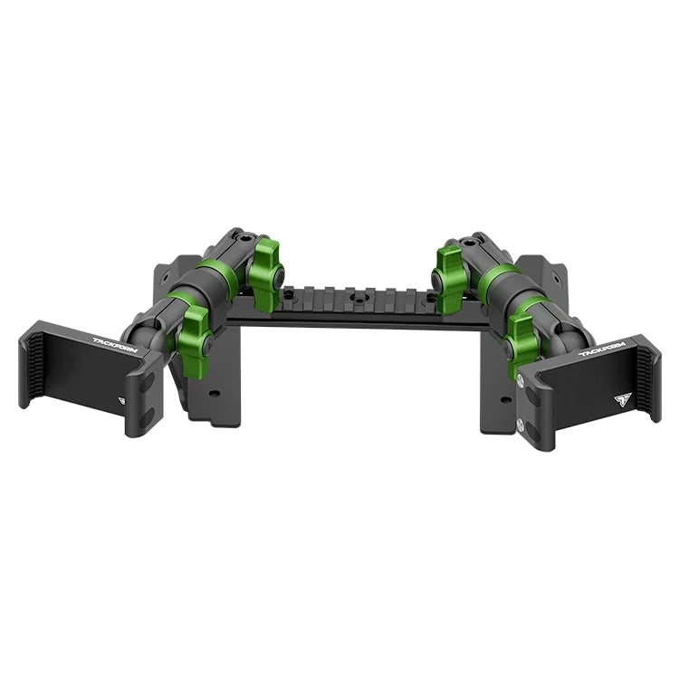2022 Ford Super Duty (Compatible With 12” Screen ONLY) Tackform Assault Track Picatinny Dash Bracket With Dual 20LITE Phone Mounts
