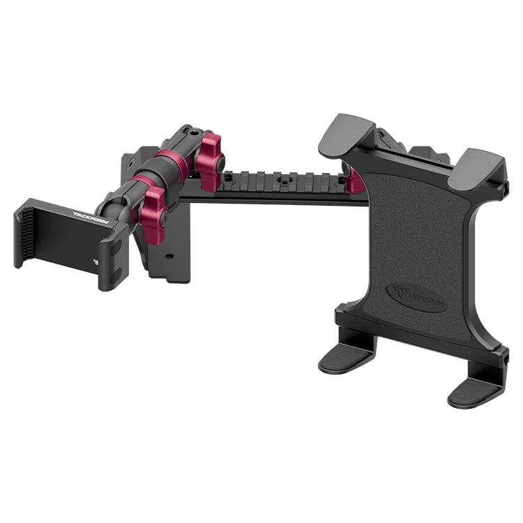 2022 Ford Super Duty (Compatible With 12” Screen ONLY) Tackform Assault Track Picatinny Dash Bracket With 20LITE Phone & Tablet Mounts