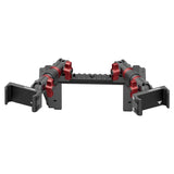 2022 Ford Super Duty (Compatible With 12” Screen ONLY) Tackform Assault Track Picatinny Dash Bracket With Dual 20LITE Phone Mounts