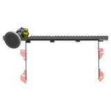 2016-2023 Toyota Tacoma Tackform Assault Track Picatinny Dash Bracket With MagSafe Charging Phone Mount