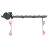 2016-2023 Toyota Tacoma Tackform Assault Track Picatinny Dash Bracket With MagSafe Phone Mount