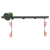 2016-2023 Toyota Tacoma Tackform Assault Track Picatinny Dash Bracket With MagSafe Phone Mount