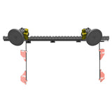 2016-2023 Toyota Tacoma Tackform Assault Track Picatinny Dash Bracket With Dual MagSafe Phone Mounts