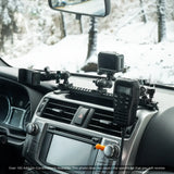 2010-2024 Toyota 4Runner Tackform Assault Track Picatinny Dash Bracket With Magnetic (MagSafe) Phone & Midland MXT275/575 Magnetic Radio Holder