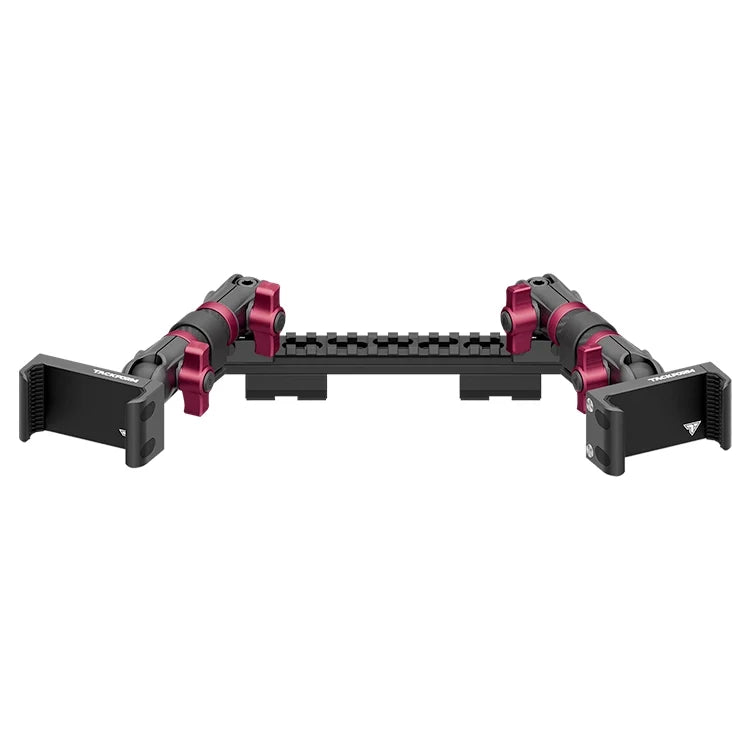 2019-2023 Ford Ranger (WITHOUT Switch Panel) Tackform Assault Track Picatinny Dash Bracket With Dual 20LITE Phone Holders