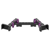 2019-2023 Ford Ranger (WITHOUT Switch Panel) Tackform Assault Track Picatinny Dash Bracket With Dual 20LITE Phone Holders
