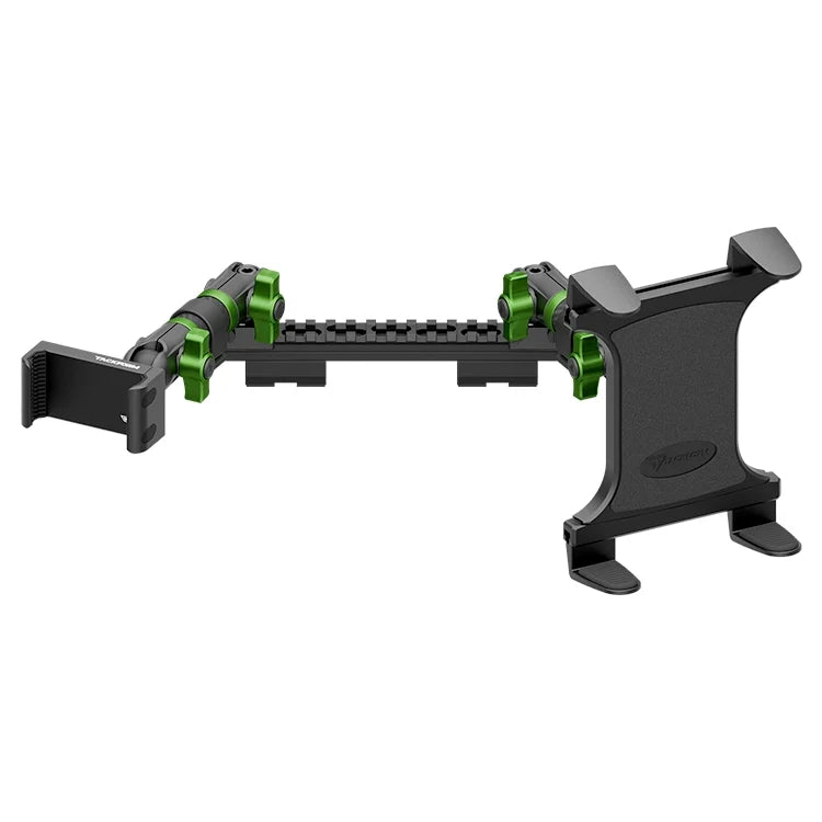 2019-2023 Ford Ranger (WITHOUT Switch Panel) Tackform Assault Track Picatinny Dash Bracket With 20LITE Phone Holder & Tablet Holder