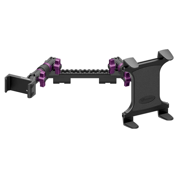 2019-2023 Ford Ranger (WITHOUT Switch Panel) Tackform Assault Track Picatinny Dash Bracket With 20LITE Phone Holder & Tablet Holder