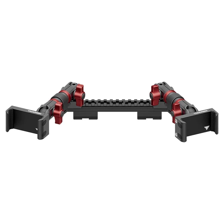 2019-2023 Ford Ranger (WITHOUT Switch Panel) Tackform Assault Track Picatinny Dash Bracket With Dual 20LITE Phone Holders