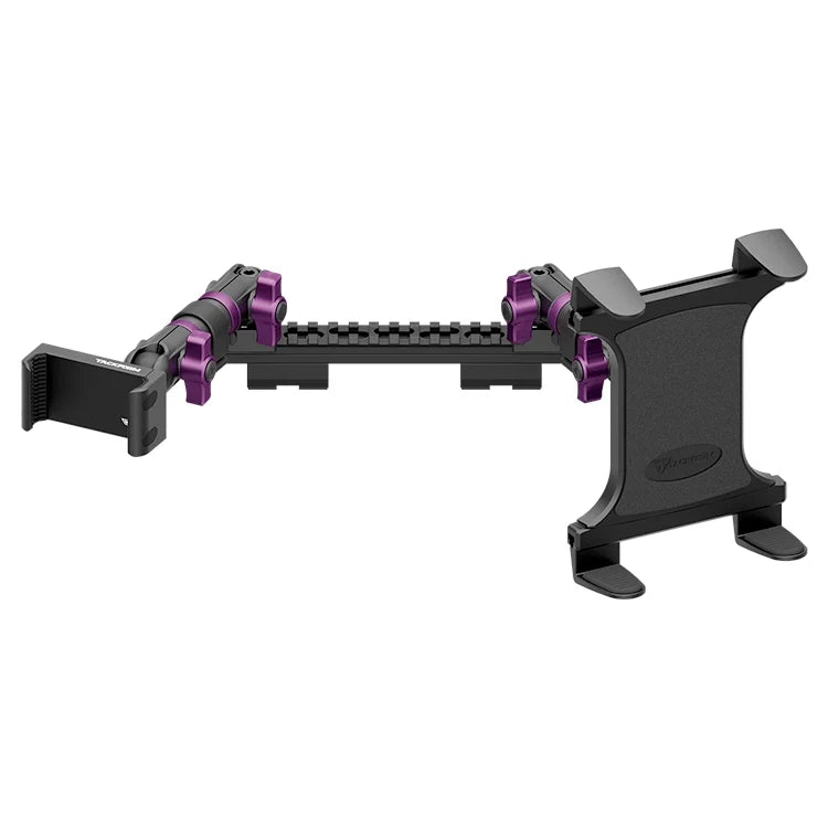 2019-2023 Ford Ranger (WITHOUT Switch Panel) Tackform Assault Track Picatinny Dash Bracket With 20LITE Phone Holder & Tablet Holder