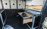 Alu-Cab Canopy Camper V2 - Toyota Tacoma 2005-2023 2nd & 3rd Gen. - Rear Double Drawer Module - 5' Bed